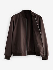 Brown Shower Resistant Bomber Jacket - Image 6 of 9