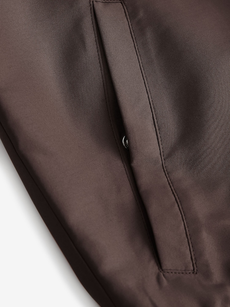 Brown Shower Resistant Bomber Jacket - Image 9 of 9