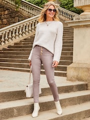 Sosandar Natural Cable Sleeve Knitted Jumper - Image 3 of 5