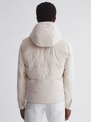 Reiss Stone Leftwich Quilted Hooded Gilet - Image 4 of 4