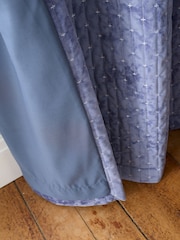 Draperii termice Bianca Attica Velvet Blackout cu inele metalice - Imaginea 4 din 5