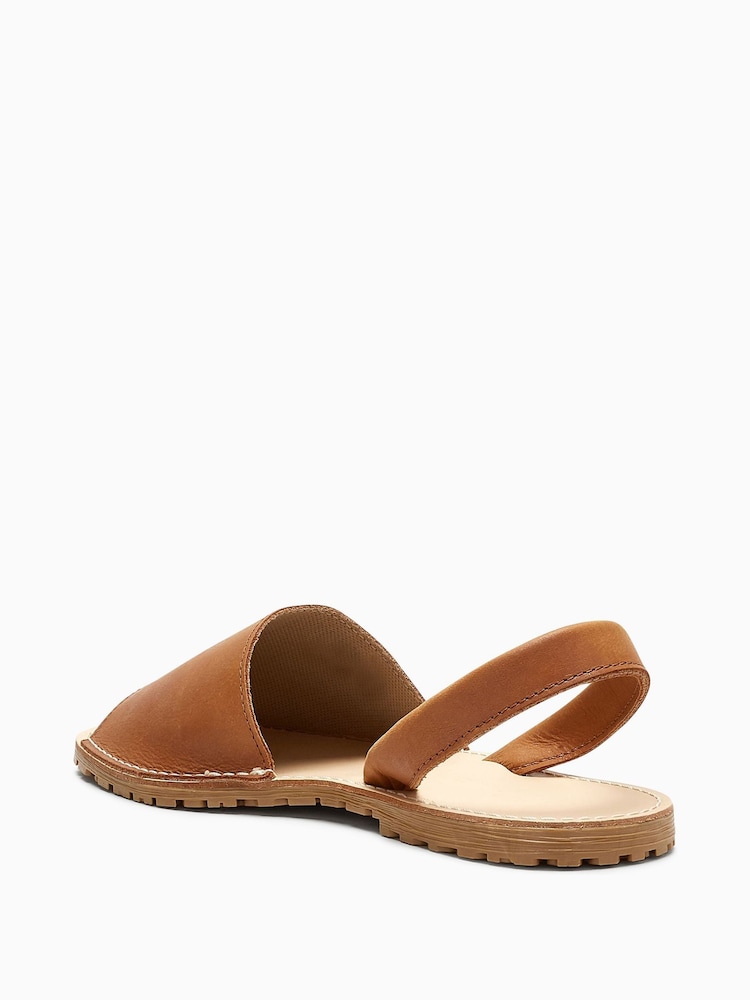 Tan Leather Beach Leather Sandals - Image 3 of 5