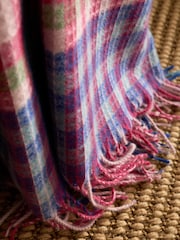 Sophie Robinson Pink/Red Darling Waffle Check Large Blanket Throw - Image 3 of 4