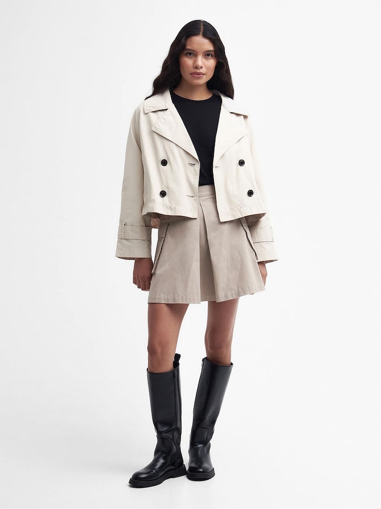 Buy Barbour International® Beige Hadfield Cropped Trench Coat from