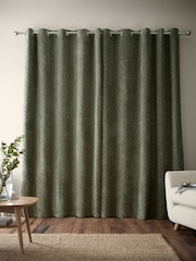 Draperii termice Bianca Attica Velvet Blackout cu inele metalice - Imaginea 2 din 5