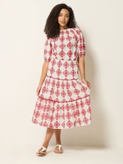 M&Co Cream Printed Tile Top - Image 4 of 6