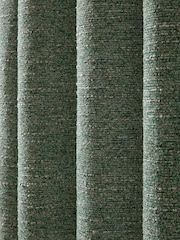 Catherine Lansfield Green Chunky Boucle Thermal Lined Eyelet Curtains - Image 4 of 4
