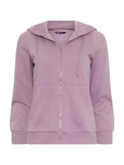 M&Co Purple Petite Zip Essential Hoodie - Image 5 of 5
