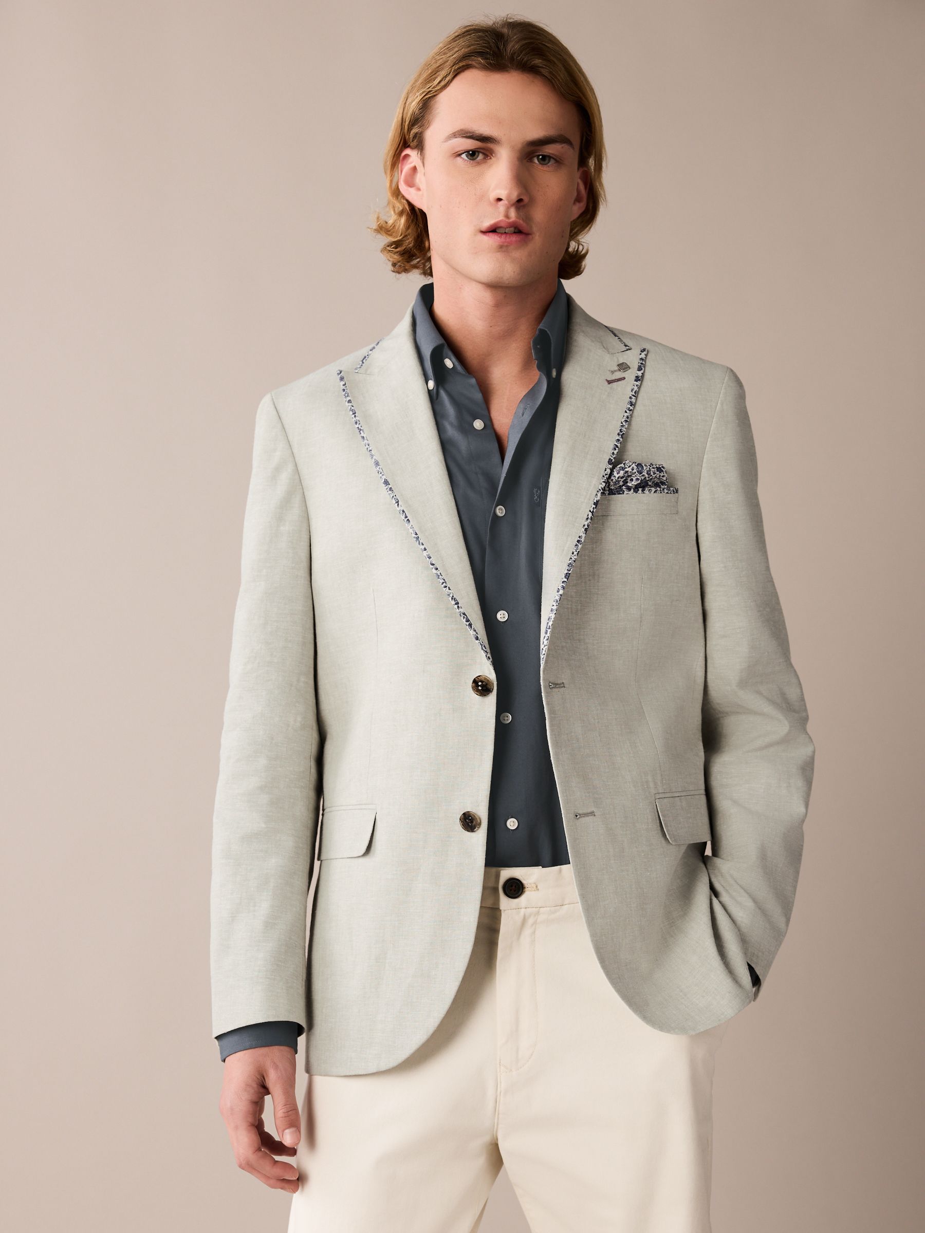 Next linen blazer shop