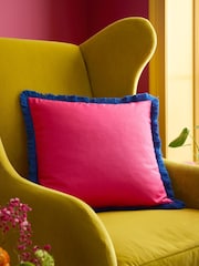 Sophie Robinson Pink Darling Diagonal Stripe Reversible Filled Cushion - Image 2 of 6