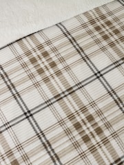 Catherine Lansfield Natural Cosy Ribbed Check Sherpa Duvet Cover and Pillowcase Set - Image 4 of 4