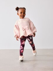 Baker by Ted Baker Pink Peplum Sweater And Leggings Set - Image 3 of 10