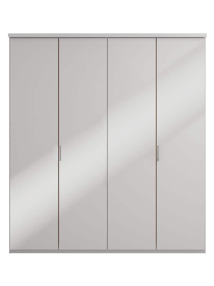 Wiemann Peyton Grey Glass Semi Fitted 4 Door Wardrobe - Image 2 of 4