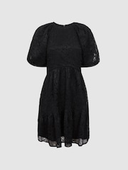 Florere Lace Puff Sleeve Mini Dress - Image 2 of 6