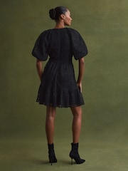 Florere Lace Puff Sleeve Mini Dress - Image 4 of 6