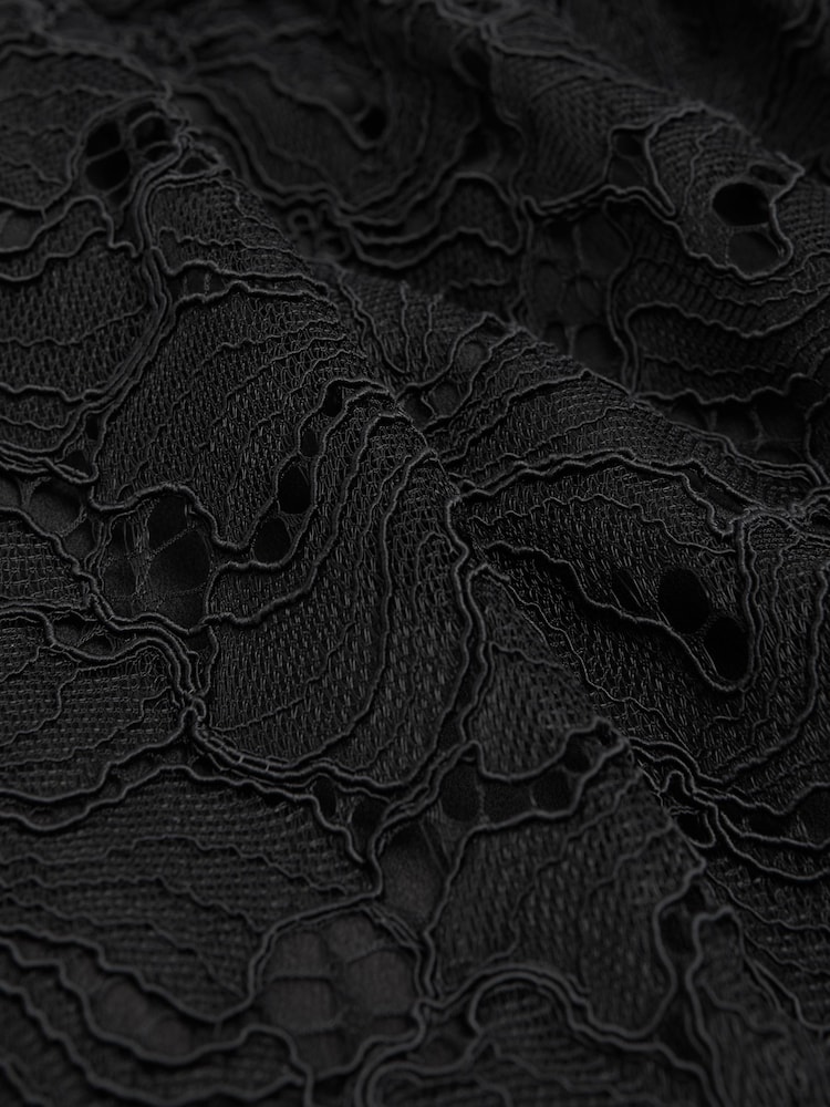 Florere Lace Puff Sleeve Mini Dress - Image 6 of 6