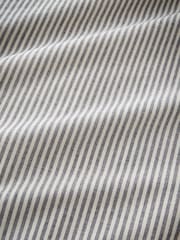 Pineapple Elephant Blue Cotton Rich Narrow Woven Stripe Duvet Cover and Pillowcase Set - Image 4 of 4