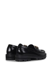 Linzi Black Remy Loafers with Fringe Detail And Gold Chain - Image 5 of 5