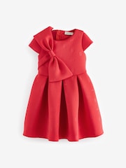 Rouge - Robe Baker by Ted Baker en néo-marine à nœud - Image 3 de 8