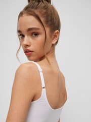 HUGO White Stretch Cotton Bralettes 2 Pack - Image 4 of 5