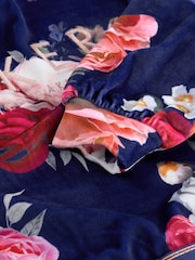 Baker by Ted Baker Navy Floral Cosy Fleece Pyjamas Set - Image 9 of 9