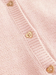 Baker by Ted Baker Pink Knitted Fleece Pramsuit - Image 5 of 6