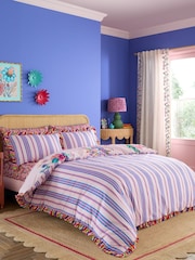 Sophie Robinson Pink Flourish Floral Cotton Duvet Cover and Pillowcase Set - Image 3 of 6
