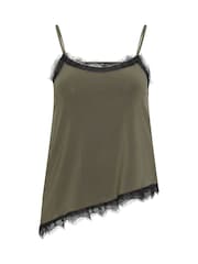 PixieGirl Petite Green Lace Trim Camisoles - Image 5 of 5