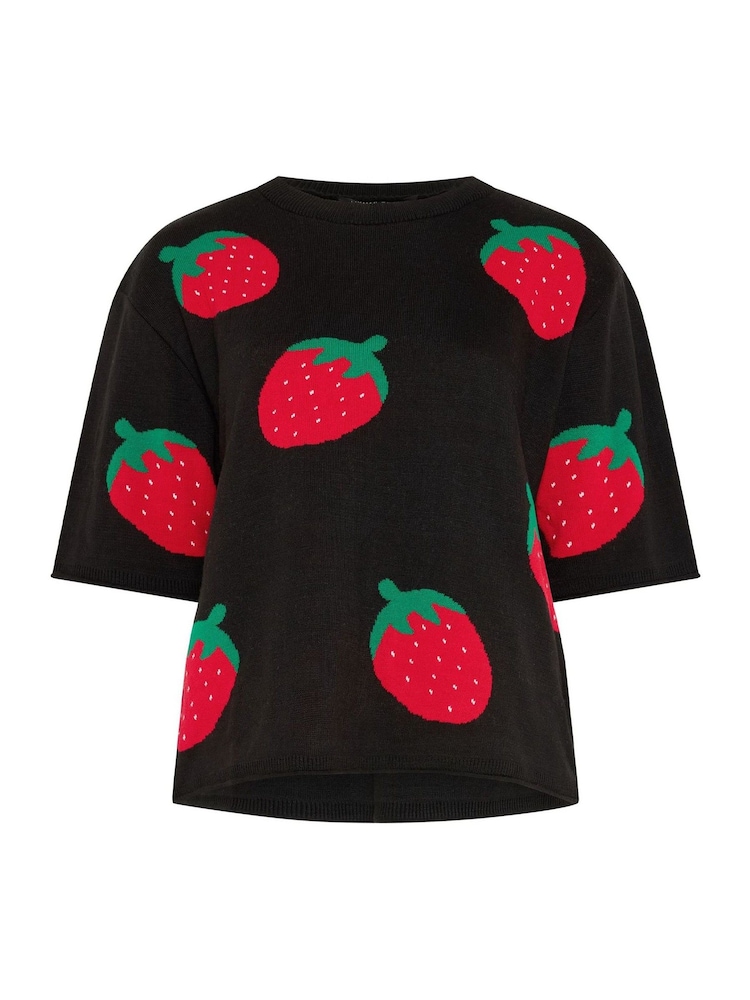 Yours Curve Black Limited Knitted Boxy Top - Image 6 of 6 Yours Curve Black Limited Knitted Boxy Top - Image 6 of 6