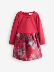 أحمر - فستان بتنورة أورجانزا مزيّن بفيونكة من Baker by Ted Baker - صورة 5 من 9