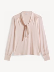 Hobbs Pink Tarini Tie Neck Top - Image 5 of 5