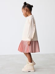 Baker by Ted Baker Stone Pleated Mockable Necklace Print Sweat Dress - Image 3 of 9