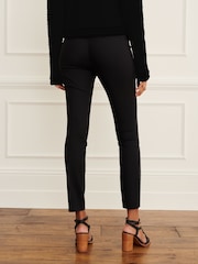 Black Tailored Satin Stripe Slim Trousers - Image 3 of 7