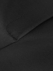 Black Tailored Satin Stripe Slim Trousers - Image 7 of 7