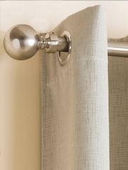 Enhanced Living Cream Vogue Ready Made Thermal Blackout Eyelet Curtains - Image 2 of 2