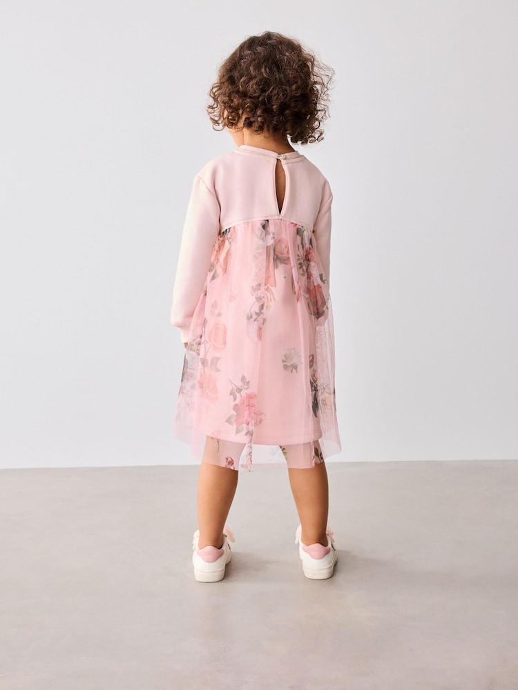 Baker by Ted Baker rožnata tila Back pulover obleka - Slika 2 iz 9