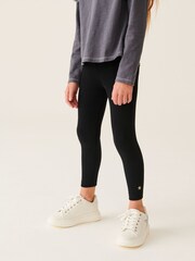 Mint Velvet Black Rib Leggings - Image 2 of 10