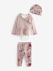 Baker by Ted Baker 4 Piece Lilac Purple Frill Floral Set - Image 1 of 7