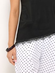 PixieGirl Petite Black Lace Trim Camisoles - Image 4 of 5