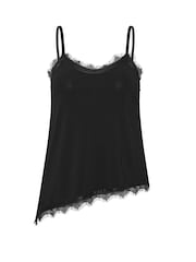 PixieGirl Petite Black Lace Trim Camisoles - Image 5 of 5