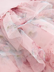 Baker by Ted Baker Pink Wrap Tulle Dress - Image 7 of 7