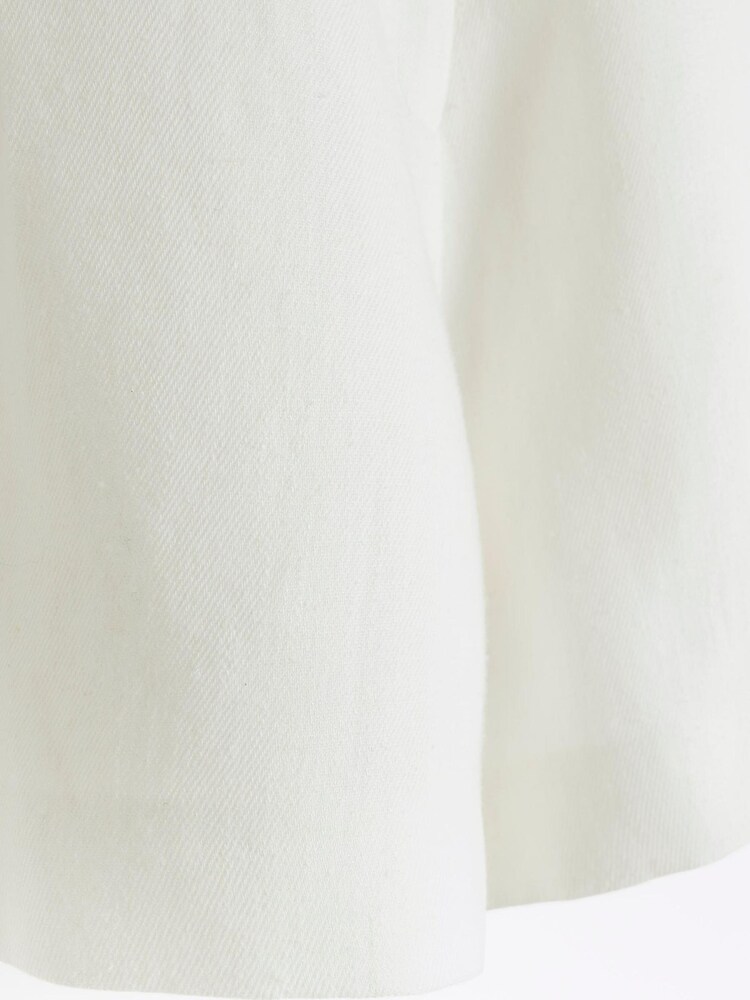 River Island White Button Front Shorts - Image 5 of 5