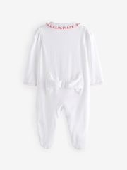 Baker by Ted Baker 2 Piece 100% Cotton Printed Sleepsuit & Hat Set - Image 4 of 6