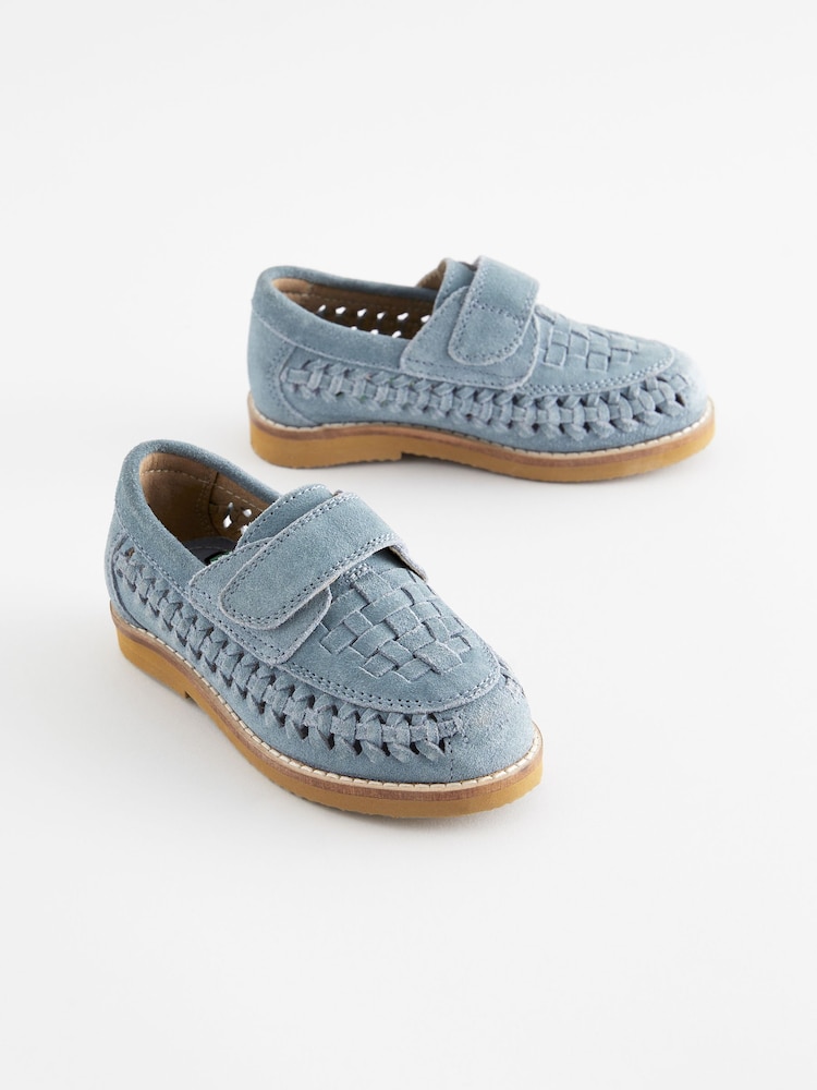 Blue Woven Loafers - Image 1 of 5