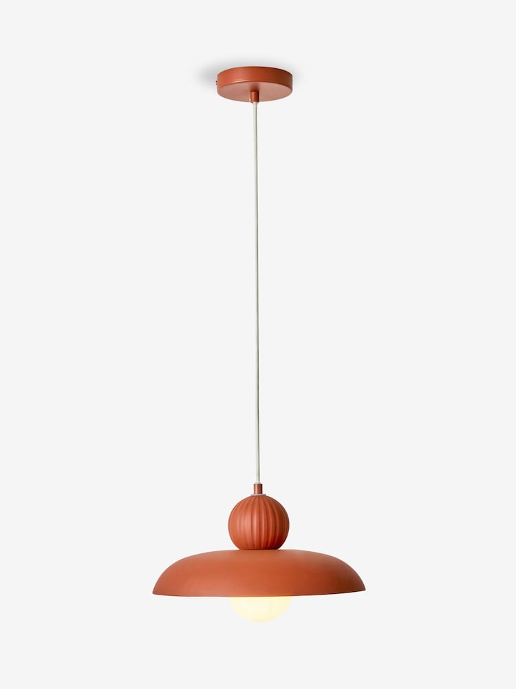 MADE.COM Terracotta Eliya Pendant Ceiling Light - Image 3 of 3