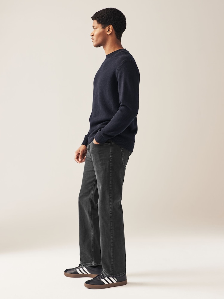 Noir - Lit 1 place - Straight Fit Classic Jeans extensibles - Image 4 of 10