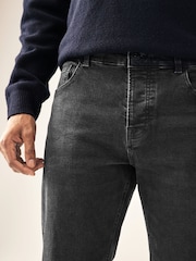 Black Single Straight Fit Classic Stretch Jeans - Image 5 of 10
