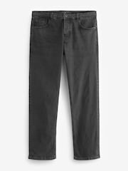 Black Single Straight Fit Classic Stretch Jeans - Image 6 of 10