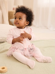Baker by Ted Baker 2 Piece 100% Cotton Printed Sleepsuit & Hat Set - Image 2 of 14