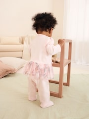 Baker by Ted Baker 2 Piece 100% Cotton Printed Sleepsuit & Hat Set - Image 5 of 14